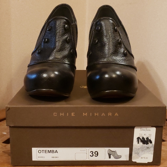 Chie Mihara Otemba black bootie shootie leather - Picture 2 of 6